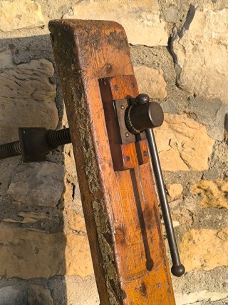 Antiguo tornillo banco carpintero grande