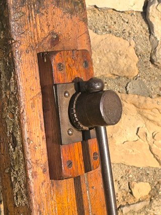 Antiguo tornillo banco carpintero grande