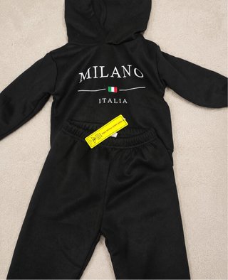 Chándal Negro Milano Italia