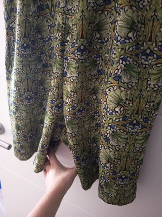 Mono verde estampado floral