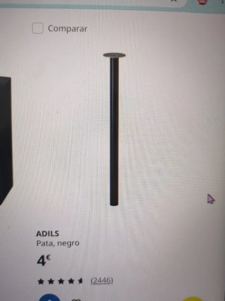 Mesa escritorio Ikea madera y metal LINNMON