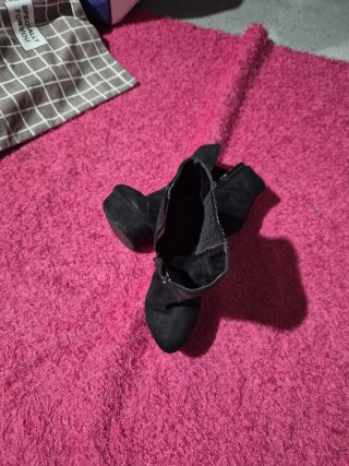 Botines de tacón negros