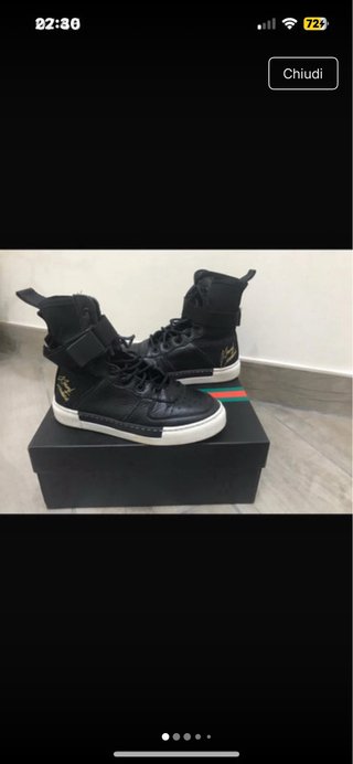 Scarpe alte nere e bianche n 33