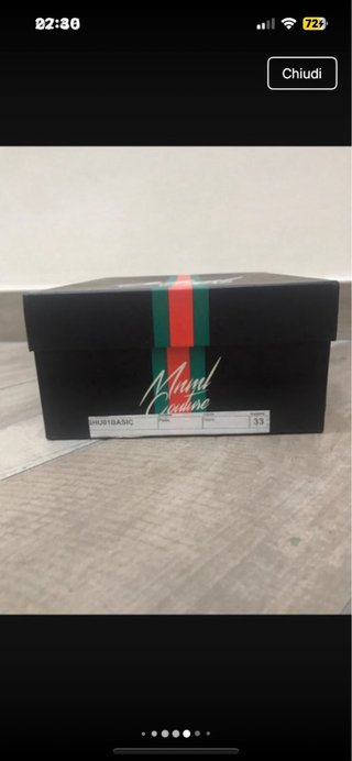 Scarpe alte nere e bianche n 33