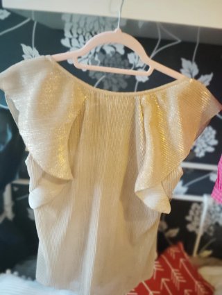 Blusa dorada Highly Preppy T.M talla M