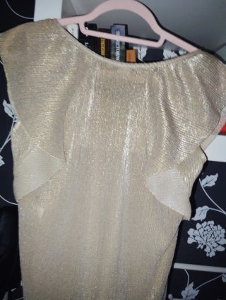 Blusa dorada Highly Preppy T.M talla M