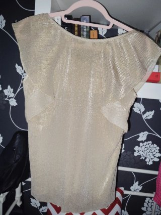 Blusa dorada Highly Preppy T.M talla M