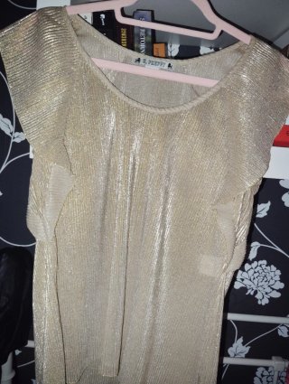 Blusa dorada Highly Preppy T.M talla M