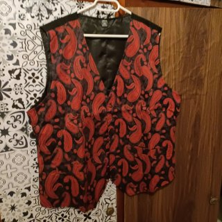 Chaleco estampado paisley talla única
