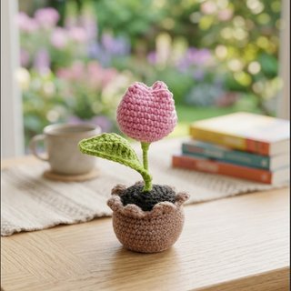 Tulipano Amigurumi Fatto a Mano