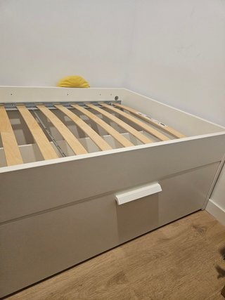 Cama Ikea Brimnes 90x200 con almacenaje