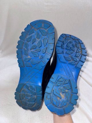 Zapatos Robusta Negros Suela Azul