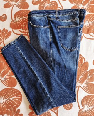 Jeans Devore Uomo Taglia 50 Made in Italy