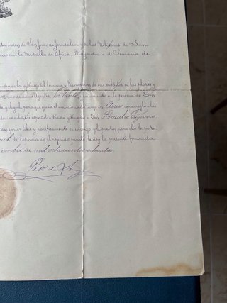 Diploma Consul Alfonso XII