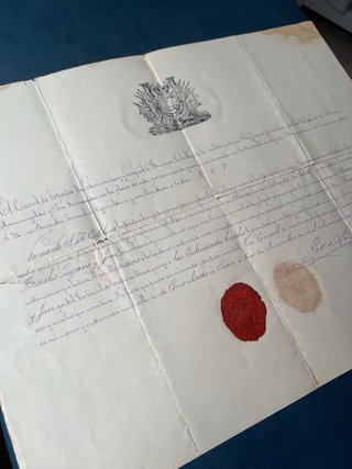 Diploma Consul Alfonso XII