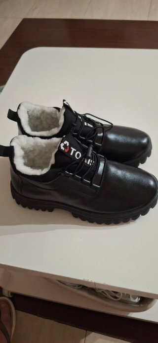 Zapatos negros de invierno con forro