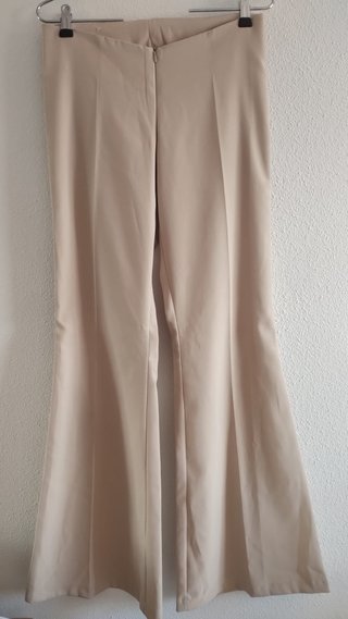 Pantalón de pinzas beige