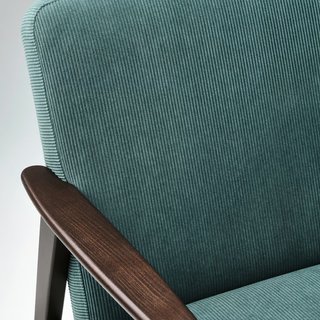 IKEA EKENÄSET Sillón verde azulado