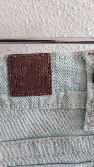 Shorts vaqueros turquesa