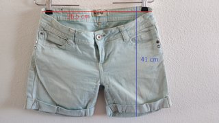 Shorts vaqueros turquesa