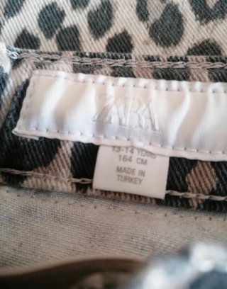 Pantalón Zara Wide Leg Animal Print