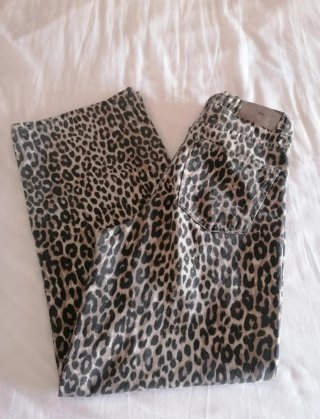 Pantalón Zara Wide Leg Animal Print