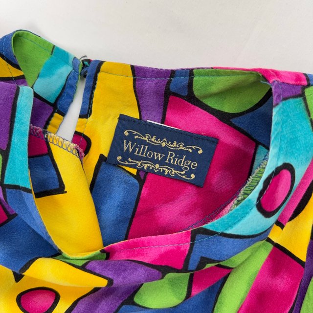 Willow Ridge Vintage Abstract Blouse M