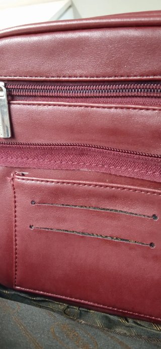 Bolso bandolera piel Morison Italy  color burdeos