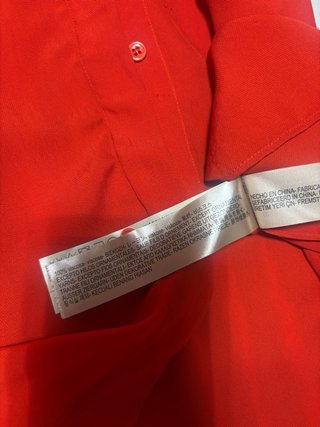 Camisa Massimo Dutti Roja Talla 40