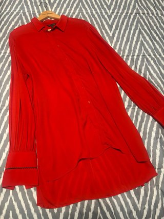 Camisa Massimo Dutti Roja Talla 40