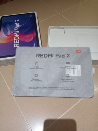 Xiaomi Redmi Pad 2 Nuevo + Cristal Templado