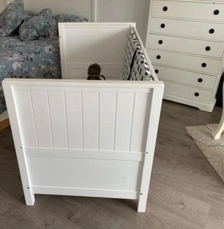 Urge!Cuna convertible en cama blanca 140*70