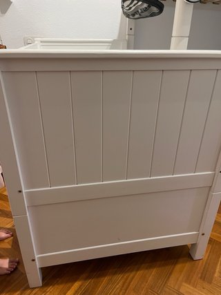 Urge!Cuna convertible en cama blanca 140*70