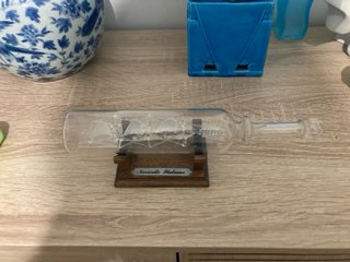 Barco de cristal en  Navicello Italiano  26 cm