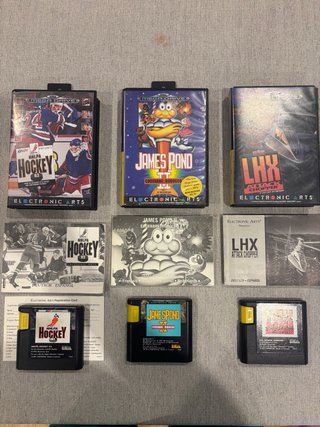 Lote Sega Mega Drive + 22 giochi