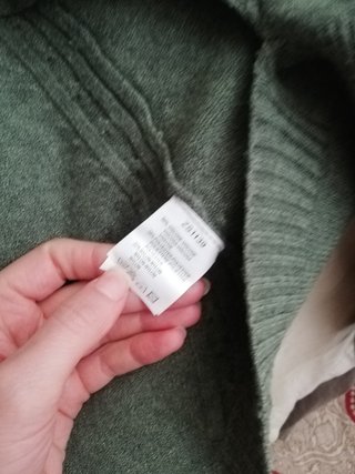Chaqueta de punto verde musgo