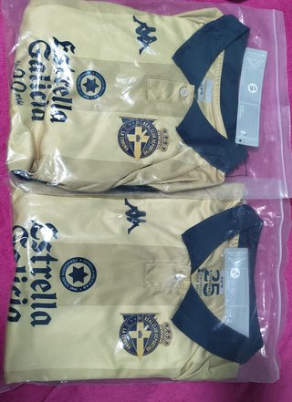 Camiseta Kappa Deportivo La Coruña Dorada