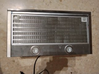 Extractor de cocina metálico con luces