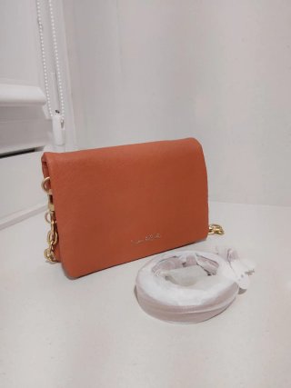 Bolso de mano Luca & Boh dorado y naranja