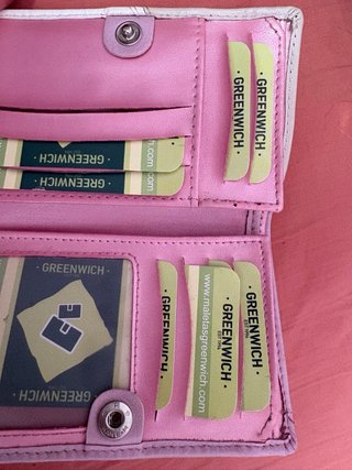 Cartera Greenwich Lila y Blanca