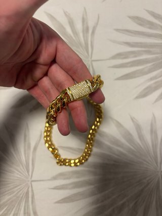 Cadena Cubana Oro Laminado 14k