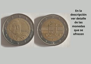 Alemania Monedas conmemorativas. Intercambio