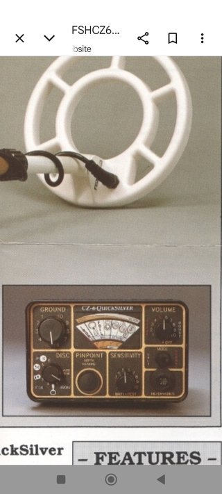 Detector Metales Fisher CZ 6 Quik Silver
