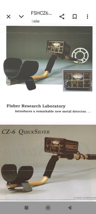 Detector Metales Fisher CZ 6 Quik Silver