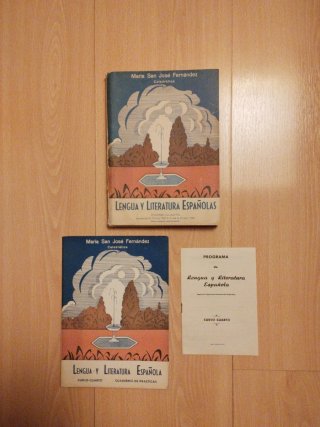 Libro antiguo de lengua y literatura.