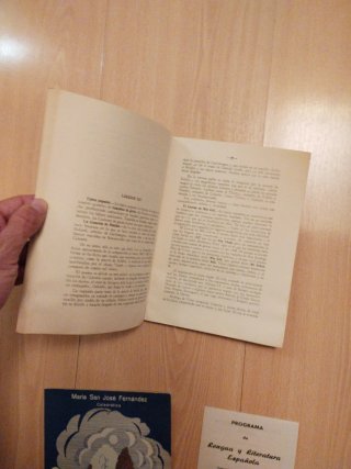 Libro antiguo de lengua y literatura.