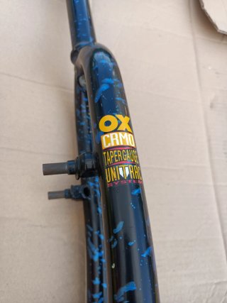 Forcella bici MTB 1 1/8 blu