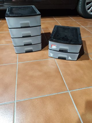 4 cajones + 3 cajones organizadores
