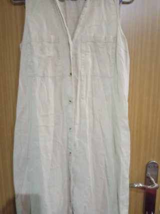 Vestido beige talla S