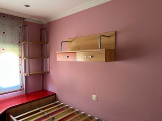 Dormitorio juvenil completo: cama, escritorio, est